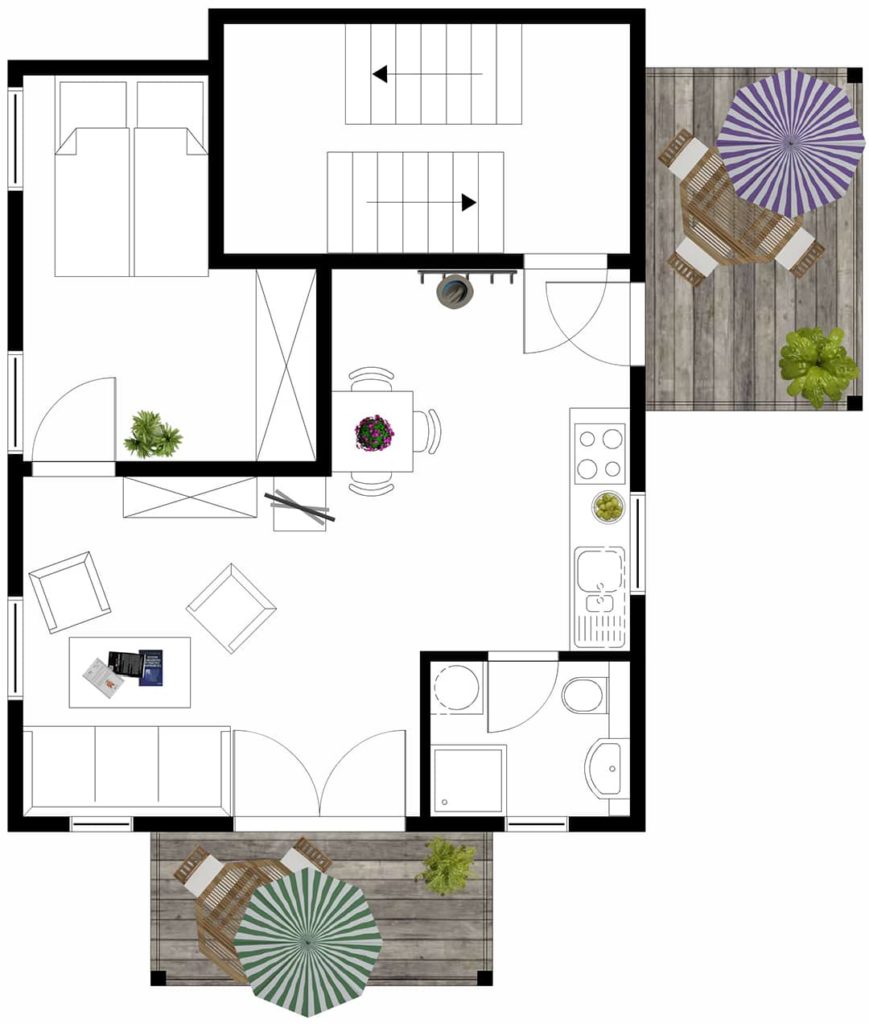 Grundriss Ferienwohnung Kühlungsborn