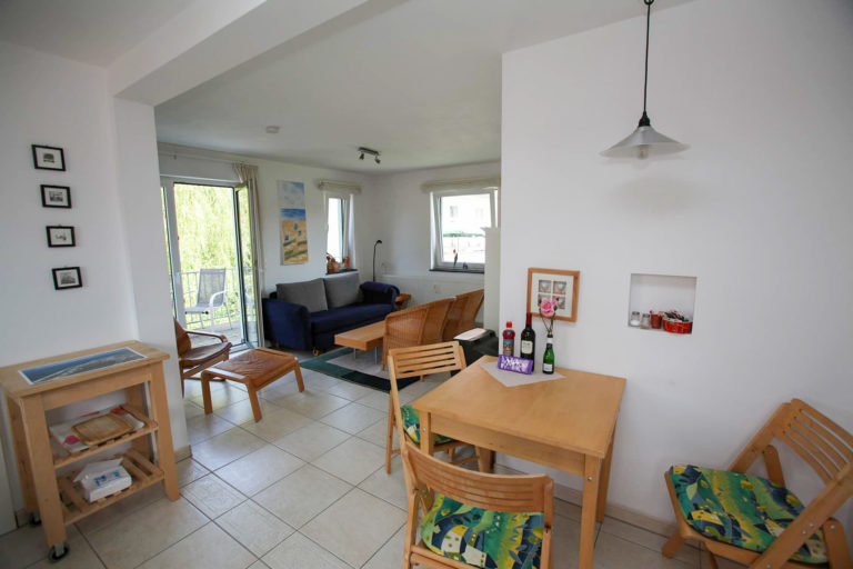 Ferienwohnung Kaiser am Lindenpark Wohnzimmer-Essecke